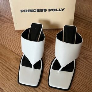 New Princess Polly white heels